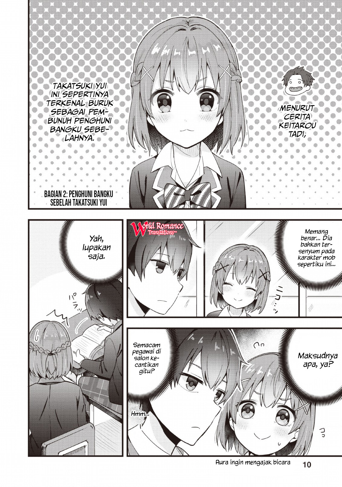 The Cute Girl Sitting Next to Me Is Trying to Make Me Fall in Love With Her as a Way to Ridicule Me, but the Tables Were Turned on Her Before She Knew It Chapter 01 Gambar 10